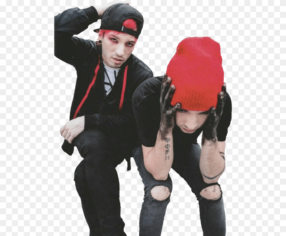 Twenty One Pilots Image With Transparent Background Transparent Twenty One Pilots, Hat, Cap, Clothing, Person Free Png