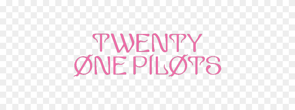 Twenty One Pilots Logo Pink, Purple, Text Free Png
