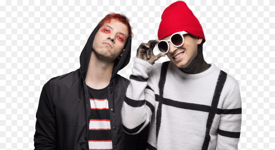 Twenty One Pilots Smiling Clip Arts My Chemical Romance And Twenty One Pilots, Photography, Cap, Clothing, Hat Free Png Download