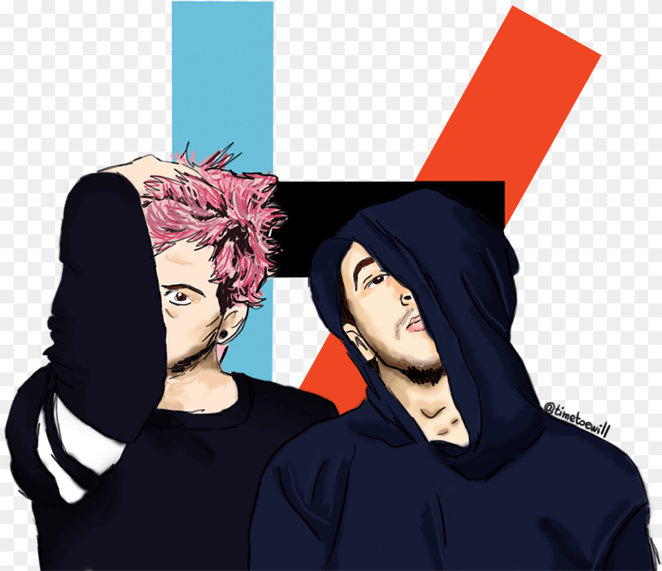 Twenty One Pilots Twenty One Pilots, Hoodie, Hood, Publication, Sweater Free Png Download