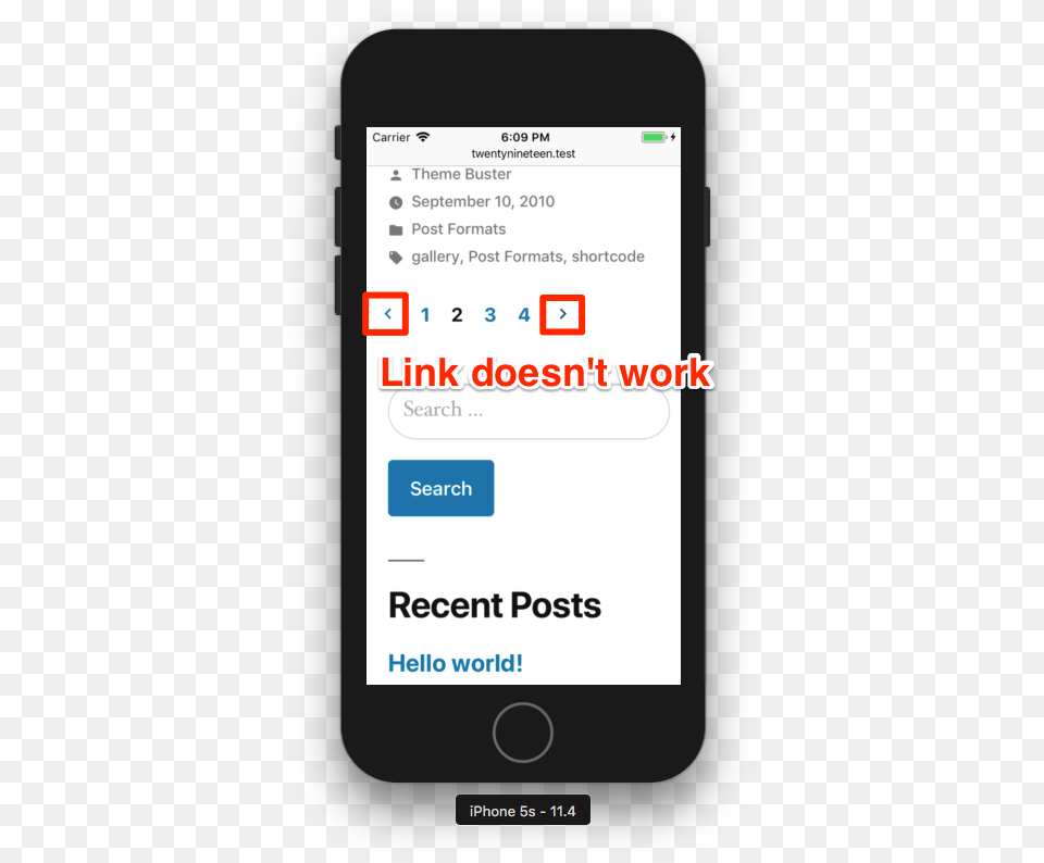 Twentynineteen Posts Format React Native Gesture Handler Example, Electronics, Mobile Phone, Phone, Text Png