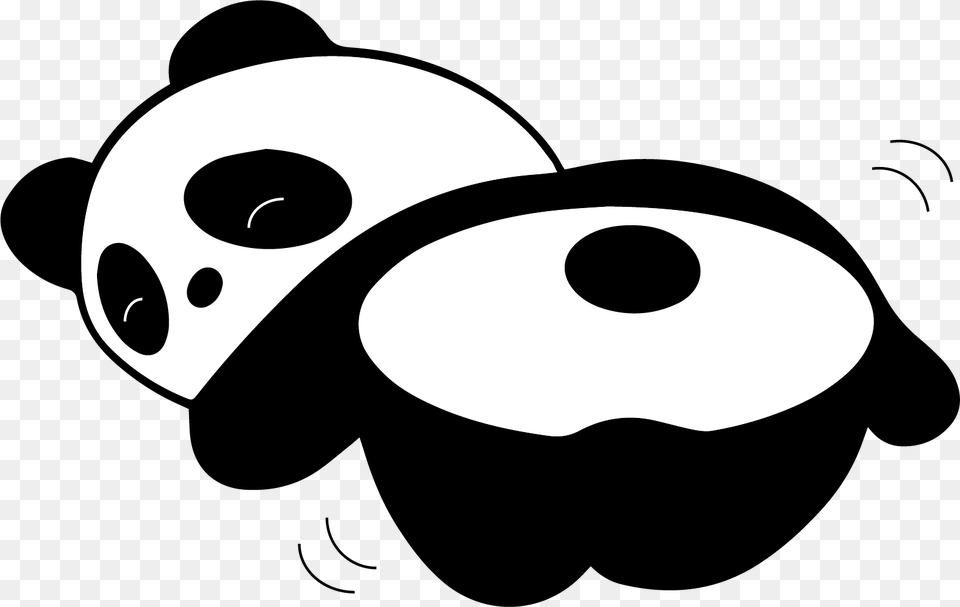Twerking Panda Cartoon Twerking Panda, Stencil Free Png Download