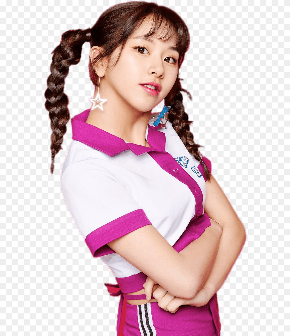 Twice Chaeyoung Braids, Braid, Hair, Person, Face Free Png