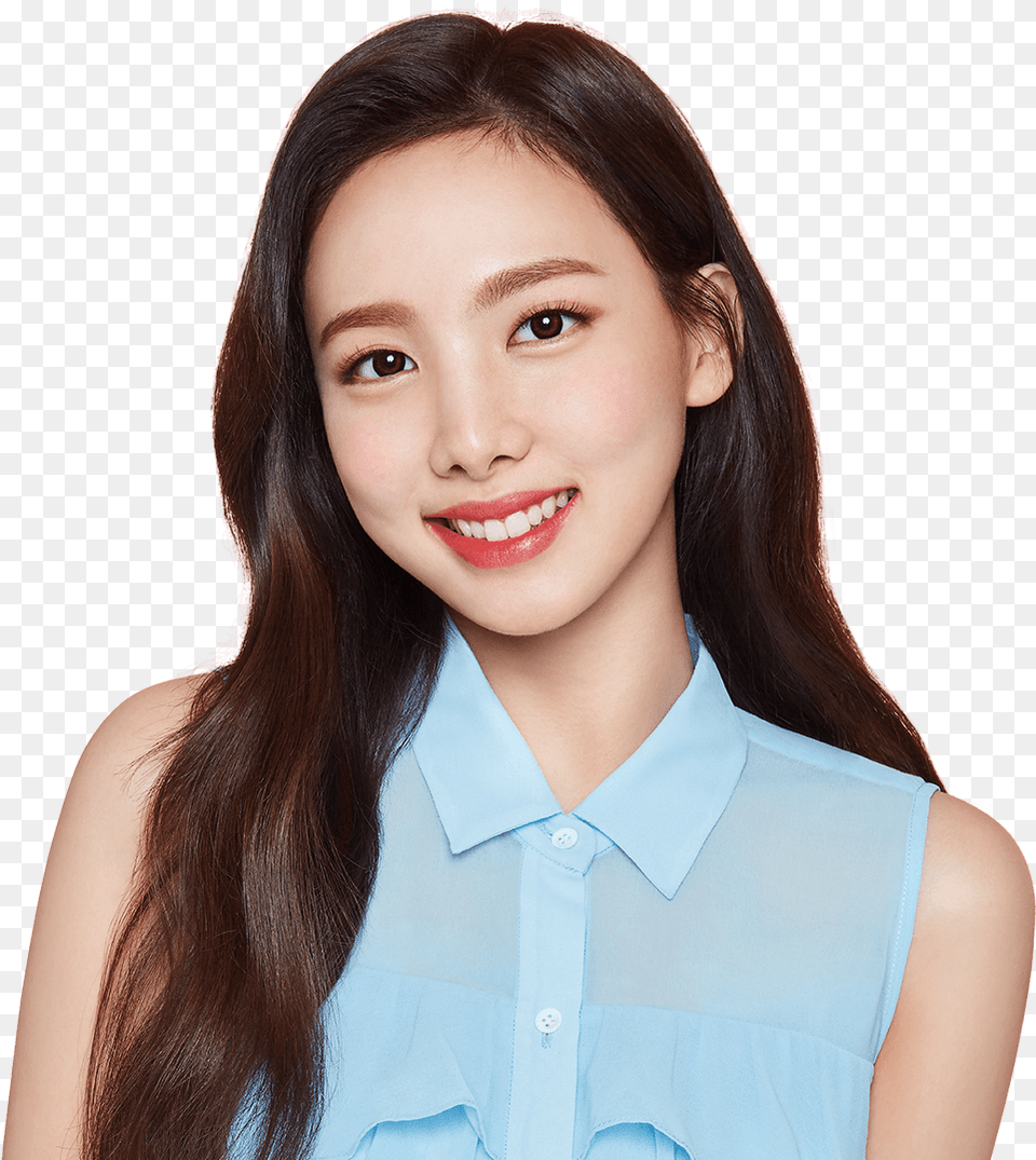 Twice Global Twice Acuvue Nayeon, Head, Smile, Portrait, Dimples Free Png