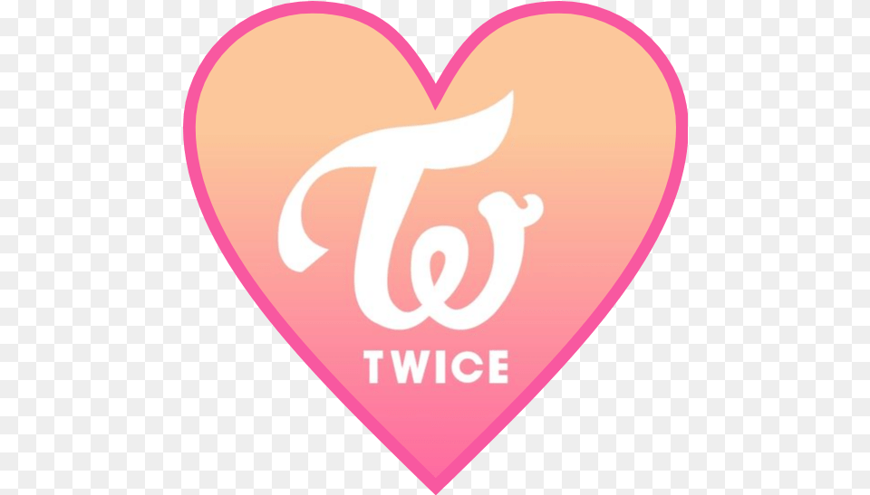 Twice Logo Heart Love Sticker Png Image