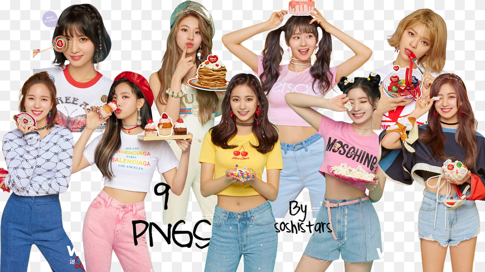 Twice Pack What Is Love By Soshistars Twice What Is Love, Person, People, Pants, Dessert Free Transparent Png