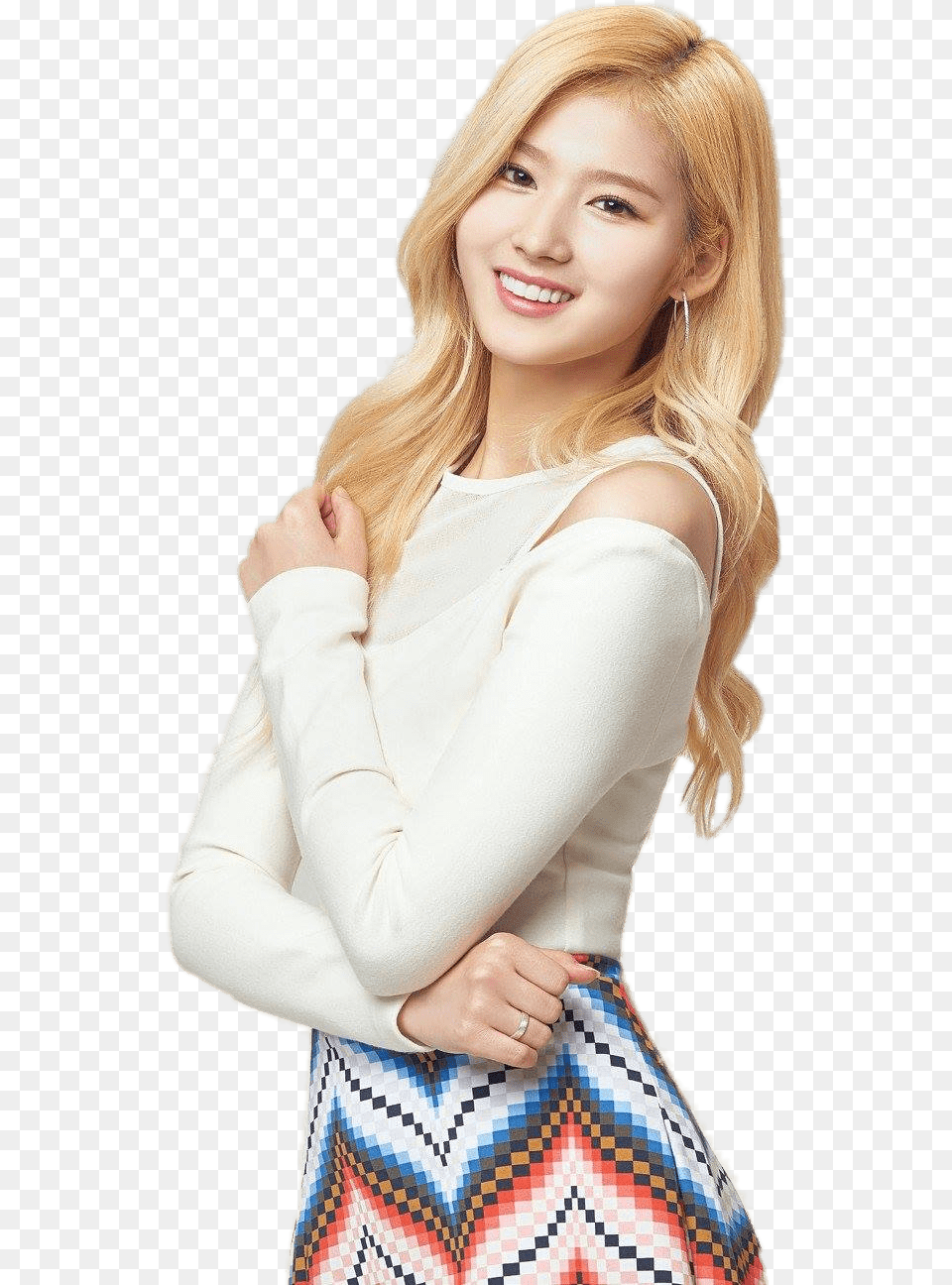 Twice Sana Sana Twice Blonde Hair, Woman, Adult, Blouse, Clothing Png