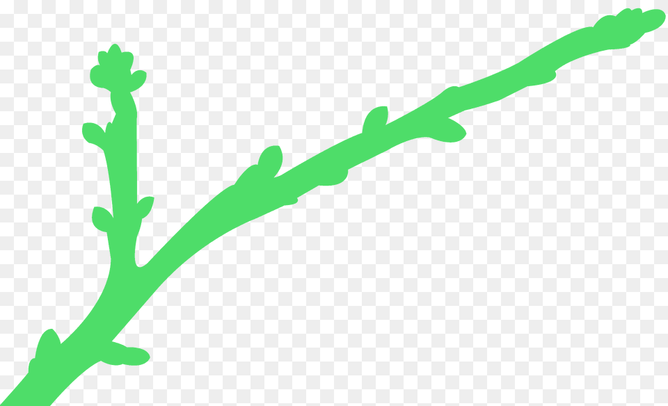 Twig Silhouette, Bud, Flower, Grass, Sprout Free Transparent Png