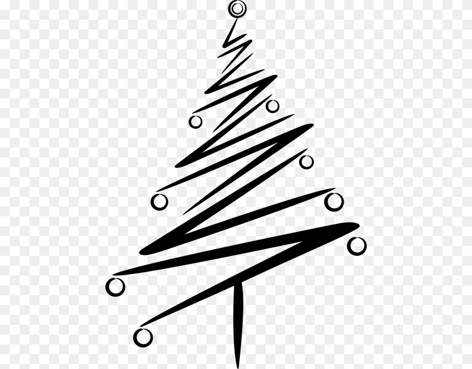 Twiganglearea Abstract Christmas Tree, Gray Free Png