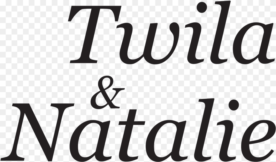 Twila Amp Natalie Logo Black Mediamatic, Text, Alphabet Free Transparent Png