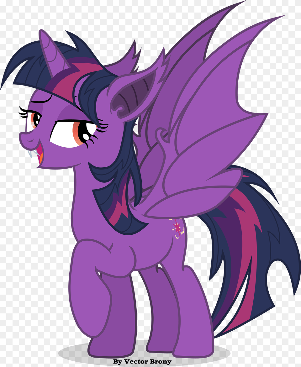 Twilie Bat By Vector Brony My Little Pony Twilight Sparkle Bat, Book, Comics, Publication, Purple Free Png