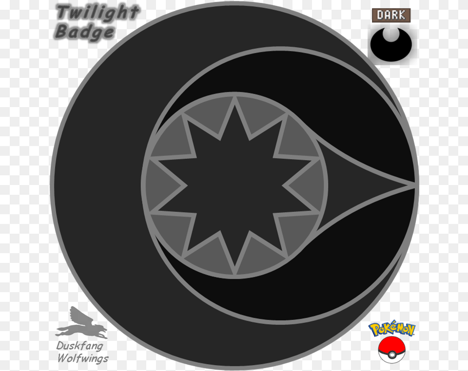 Twilight Badge For Dark Type Pokmon Gym Old School Astros Logo, Star Symbol, Symbol, Disk Free Transparent Png