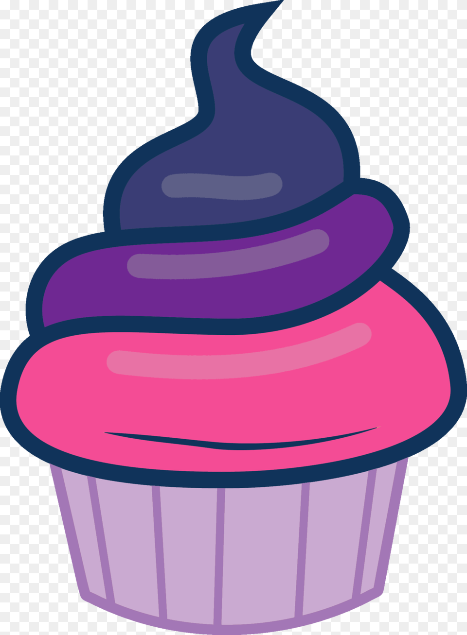 Twilight Sparkle Cupcake, Cake, Cream, Dessert, Food Free Transparent Png