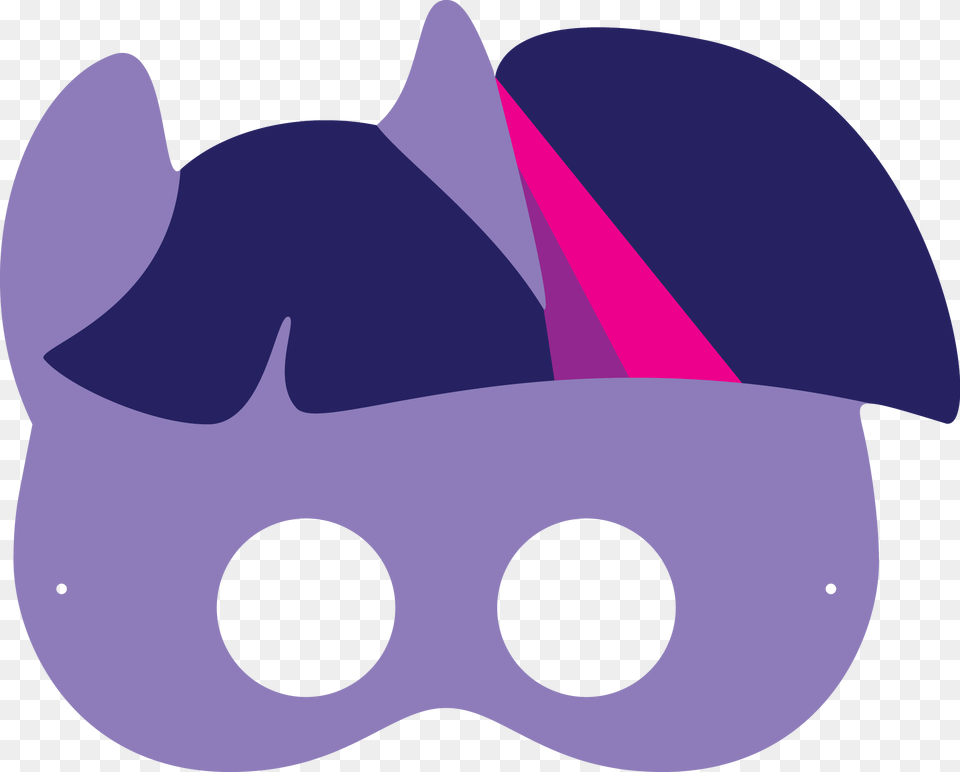 Twilight Sparkle Mask Twilight Sparkle Printable Mask, Clothing, Hat, Animal, Fish Free Png Download