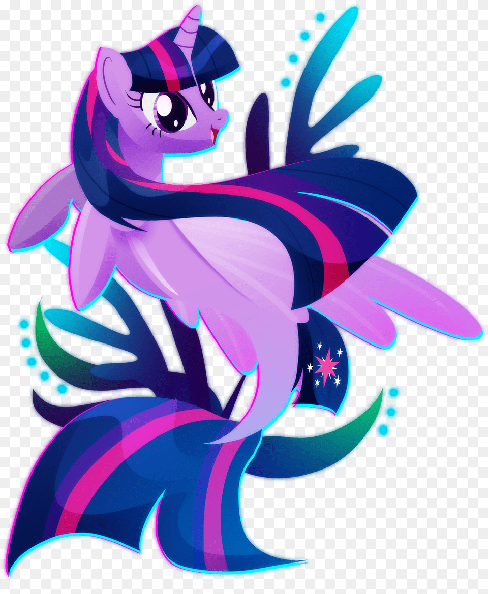 Twilight Sparkle Seapony My Little Pony The Movie Twilight Sparkle Seapony, Art, Graphics, Purple, Baby Free Png Download