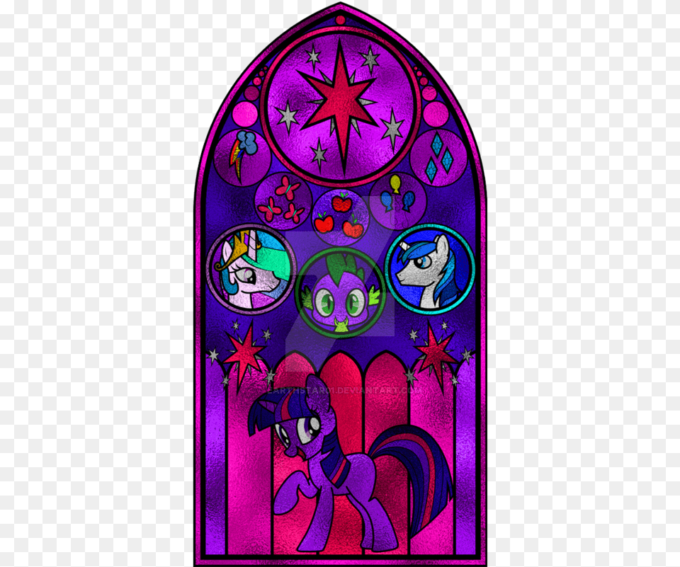 Twilight Sparkle Stained Glass Window By Earthstar01 Itfaiye, Art, Stained Glass, Baby, Person Free Png