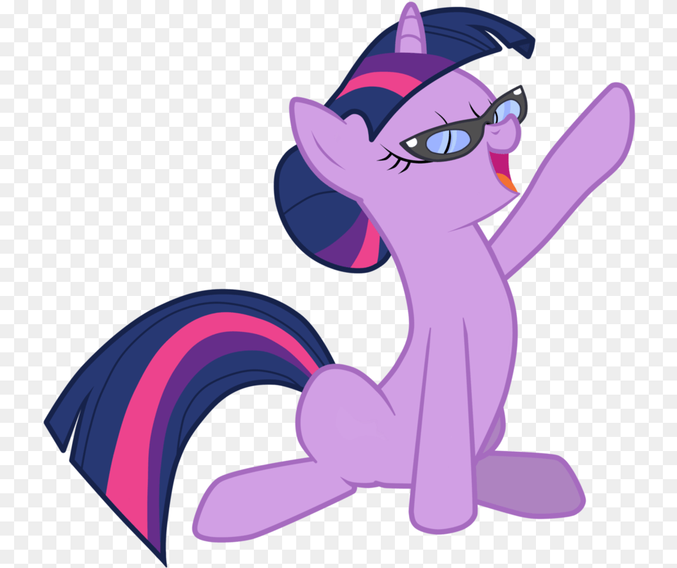 Twilight Sparkle With Glasses, Purple, Cartoon, Person, Book Free Transparent Png