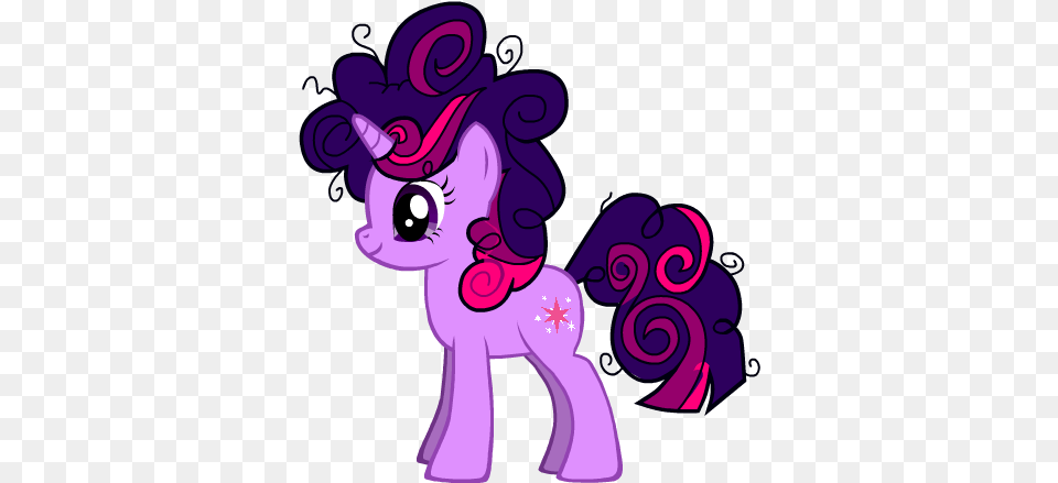 Twilight Sparkle39s Afro Mlp Twilight Curly Hair, Art, Graphics, Purple, Cartoon Free Png Download
