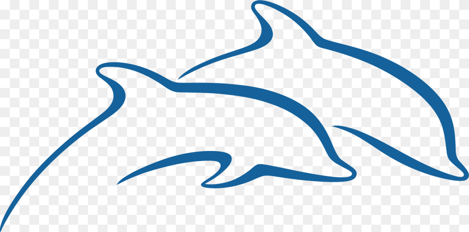 Twin Dolphin, Animal, Mammal, Sea Life, Bow Free Transparent Png