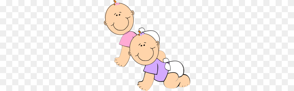 Twin Girls Clip Art, Baby, Face, Head, Person Png
