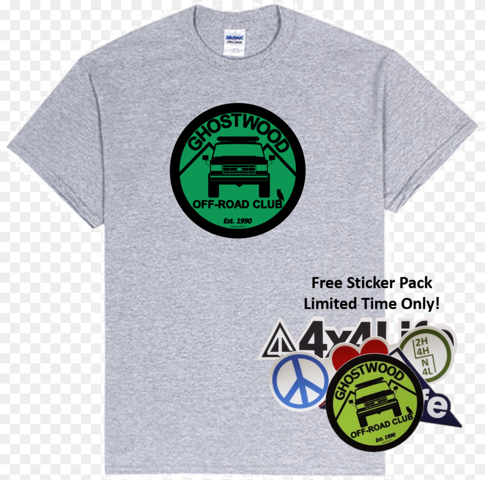 Twin Peaks Ghostwood Off Road Club Tee T-shirt, Clothing, Shirt, Ice Hockey Free Png Download