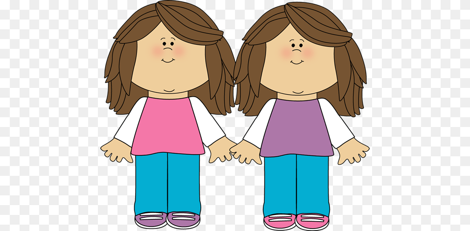 Twin Sisters Clip Art Image Clipart Clip Art, Baby, Person, Face, Head Png