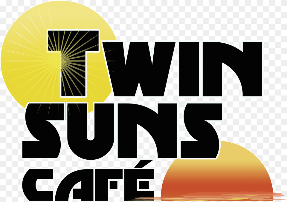 Twin Suns Cafe Poster, Text, Publication Free Transparent Png