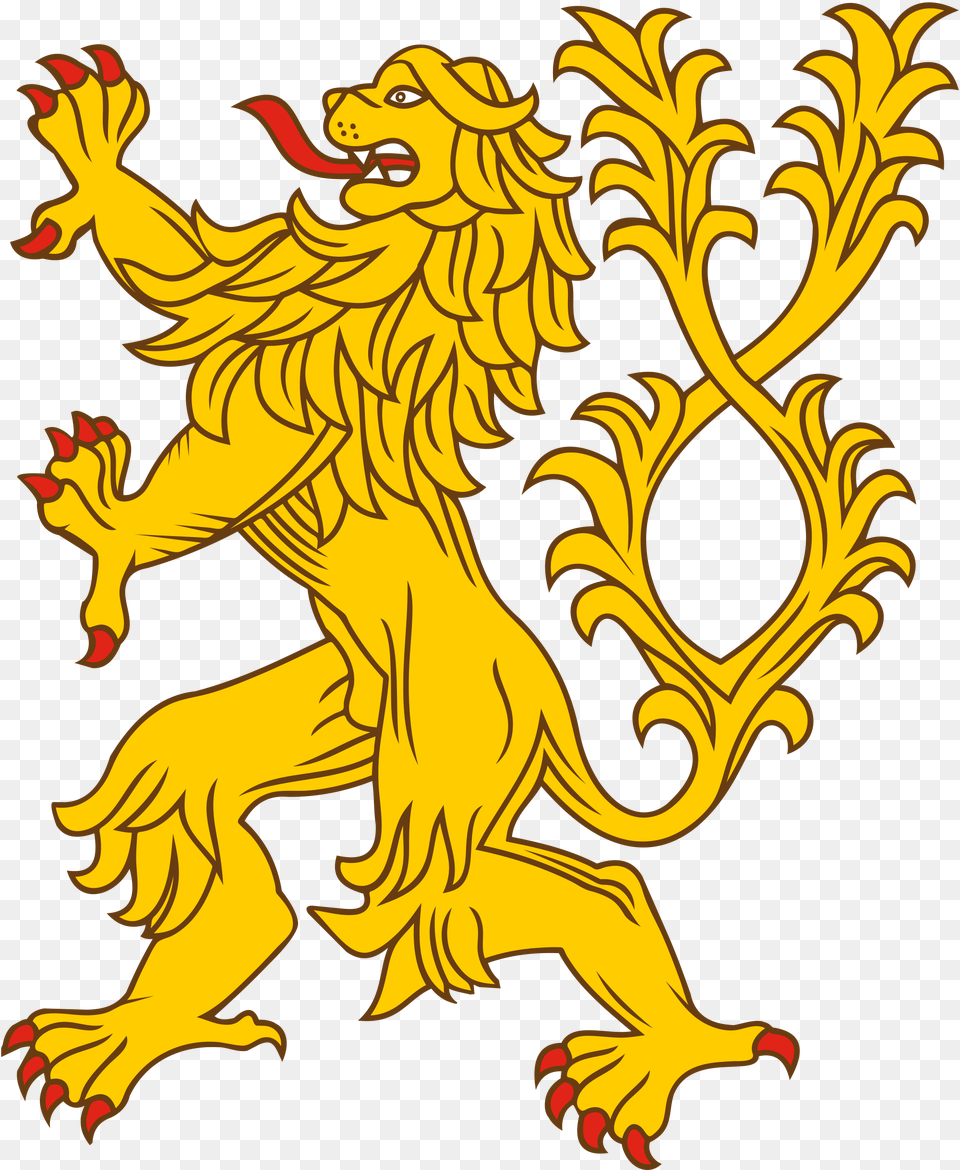 Twin Tailed Lion Heraldry Coat Of Arms Lion, Animal, Dinosaur, Reptile Free Transparent Png