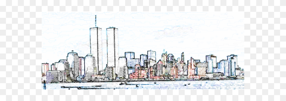 Twin Towers Art, City, Urban, Metropolis Png