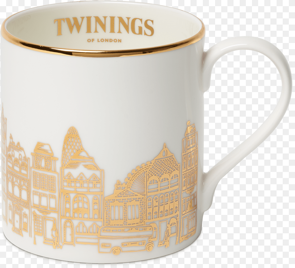 Twinings 216 Strand Gold Edge Mug Mugs Twinings Mug, Cup, Art, Beverage, Coffee Free Png Download