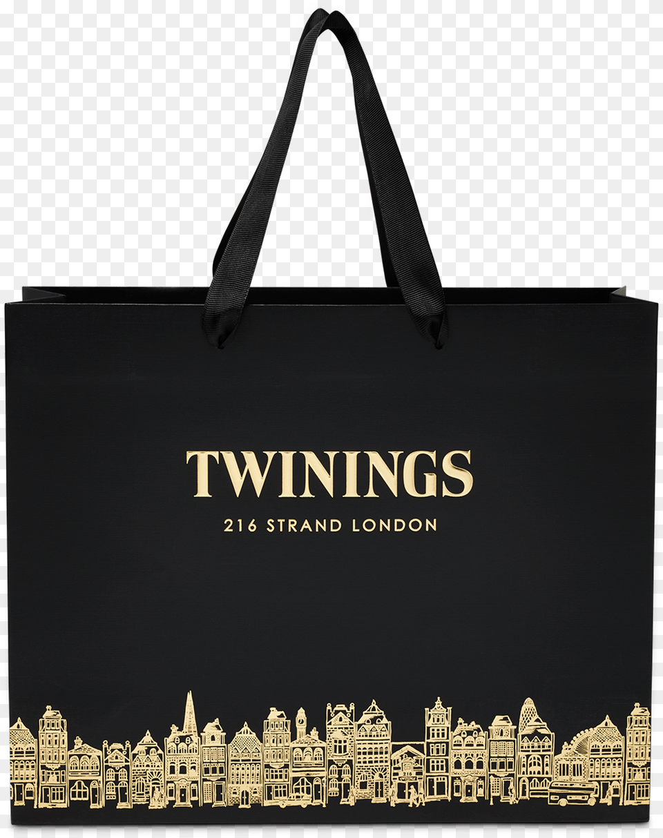 Twinings Black Gold Gift Bag Twinings English Breakfast Tea, Accessories, Handbag, Tote Bag Free Png Download