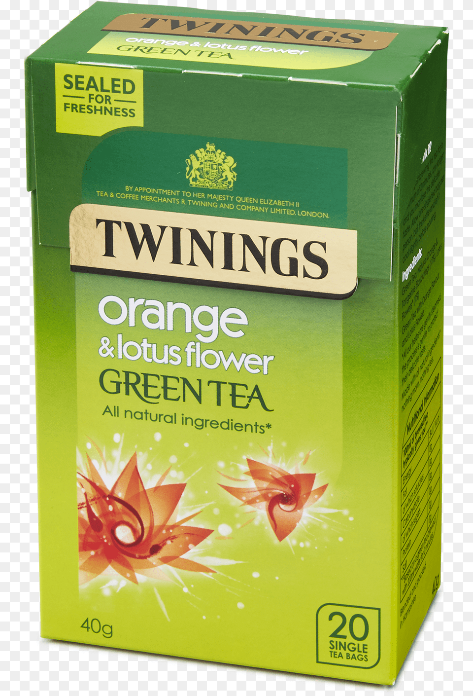 Twinings Green Tea Orange Amp Lotus Flower, Herbal, Herbs, Plant, Box Png Image