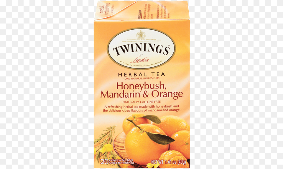 Twinings Honeybush Mandarin Orange Tea, Citrus Fruit, Food, Fruit, Plant Png Image