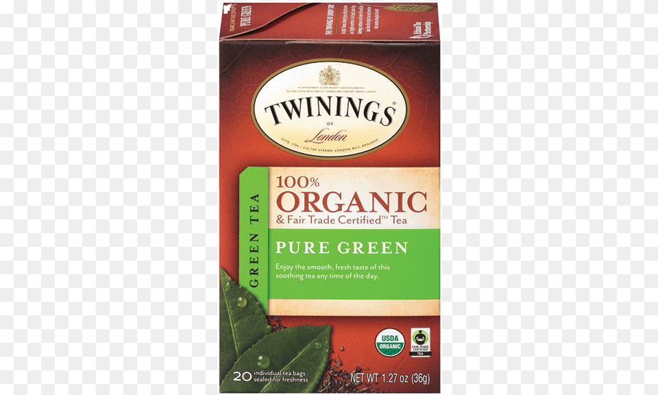 Twinings Organic Green Tea, Herbal, Herbs, Plant, Book Free Png Download