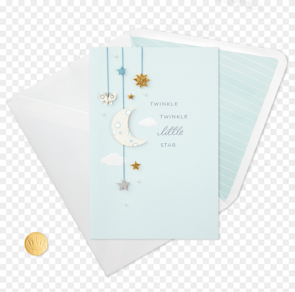 Twinkle Little Star New Baby Congratulations Card Paper, Envelope, Greeting Card, Mail Free Transparent Png