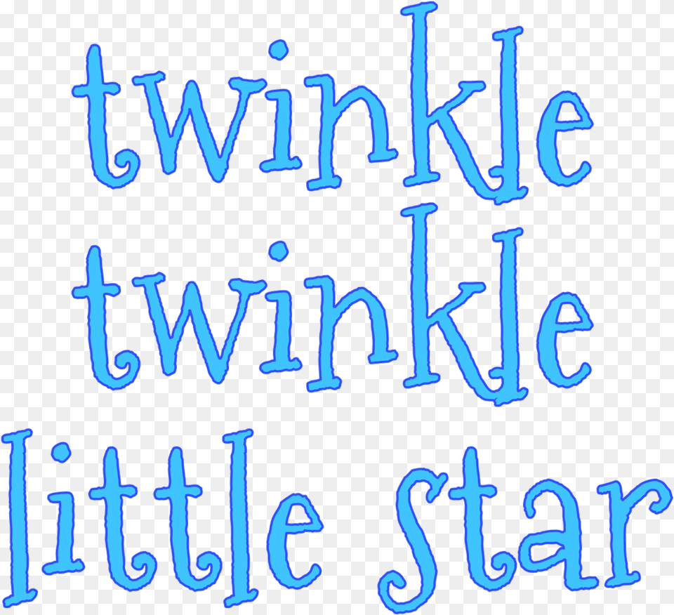 Twinkle Star Words Fonts Christmas Stickerblue Calligraphy, Text, Handwriting Png Image