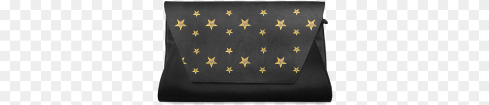 Twinkle Twinkle Little Star Gold Stars On Black Clutch Coin Purse, Accessories, Bag, Handbag Png Image