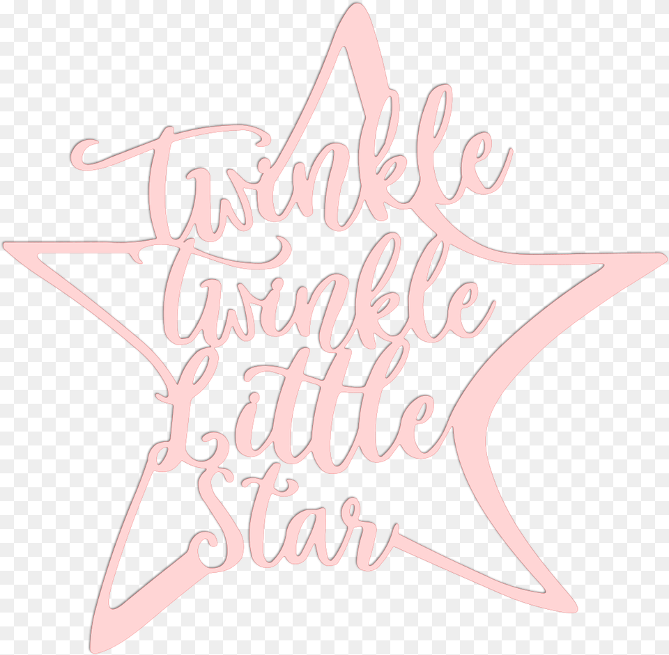 Twinkle Twinkle Little Star Metal Art Calligraphy, Handwriting, Text, Bow, Weapon Free Png