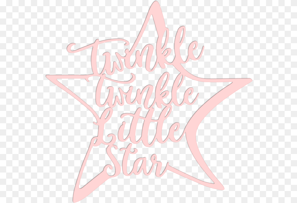 Twinkle Twinkle Little Star Metal Art Star Metal Art, Calligraphy, Handwriting, Text Free Png Download