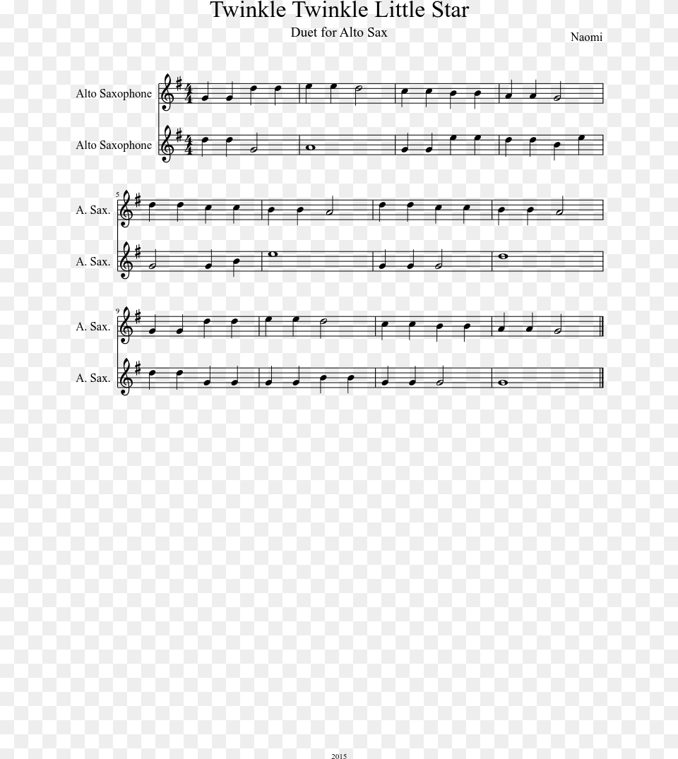 Twinkle Twinkle Little Star Sheet Music Composed By You Must Believe In Spring Sheet Music Bb, Gray Free Png Download