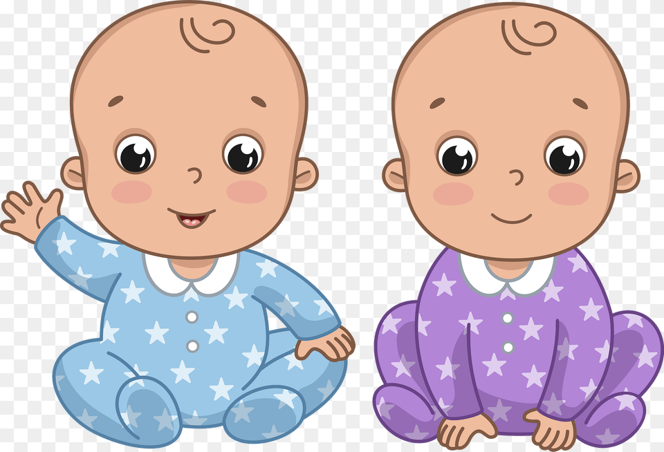 Twins Boys Clipart, Baby, Person, Face, Head Free Png