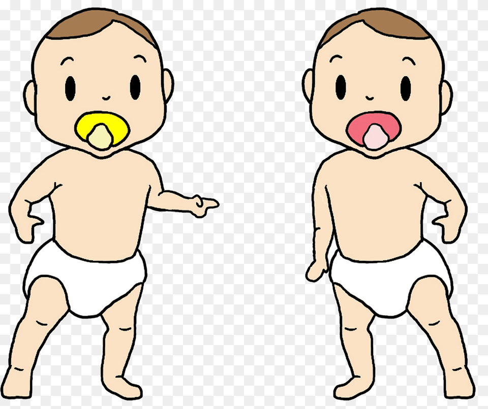 Twins Clipart, Baby, Person, Face, Head Free Png Download