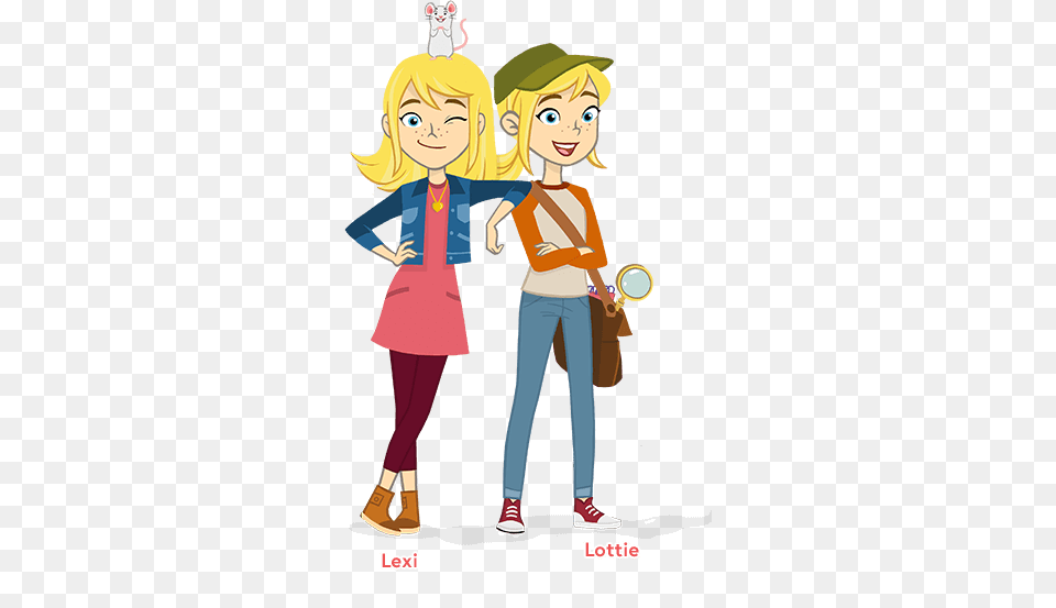 Twins Clipart Friendly Girl, Book, Publication, Comics, Female Free Png