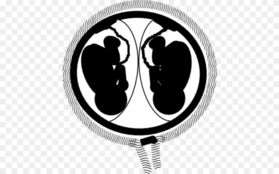 Twins In Womb Clipart, Ct Scan, Stencil, Adult, Male Free Png