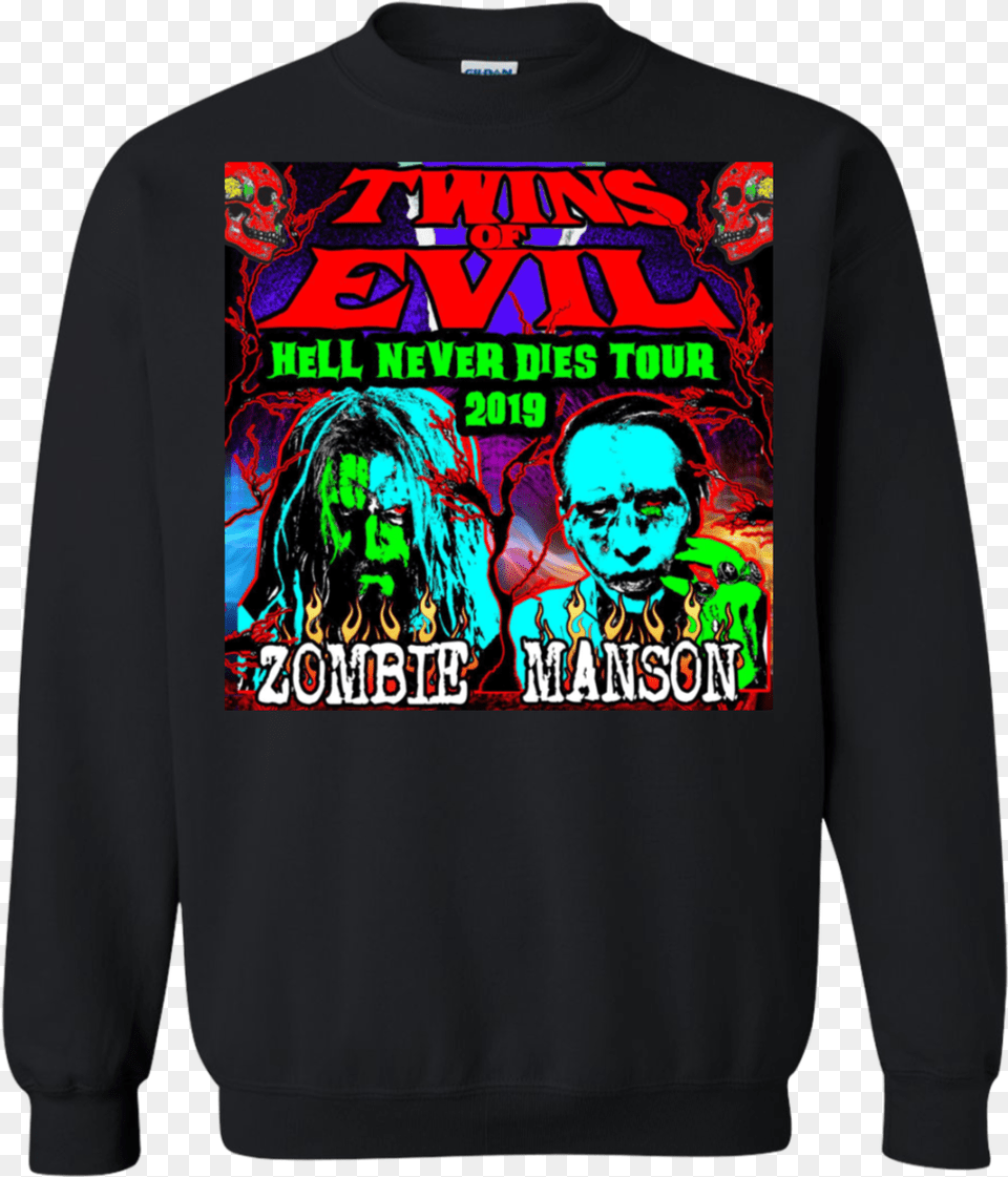 Twins Of Evil Tour 2019, Clothing, Sweatshirt, Sweater, Hoodie Free Png Download