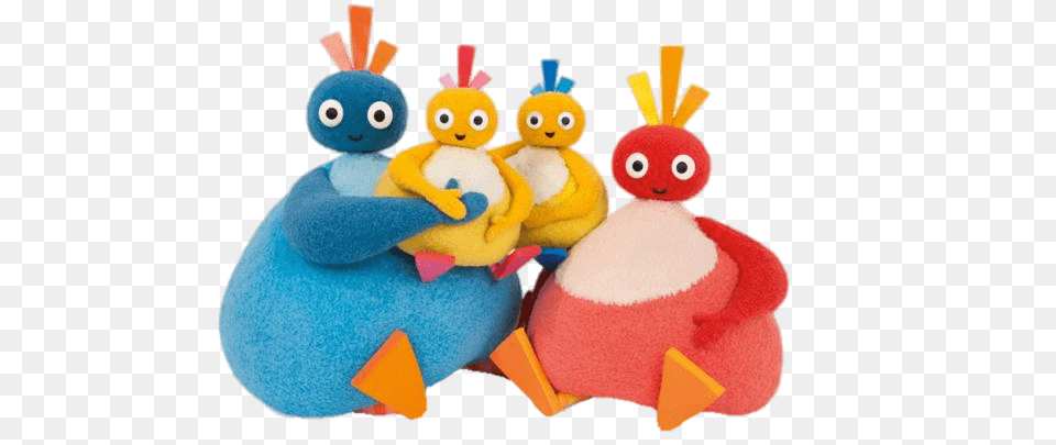 Twirlywoos Family, Plush, Toy, Nature, Outdoors Png Image