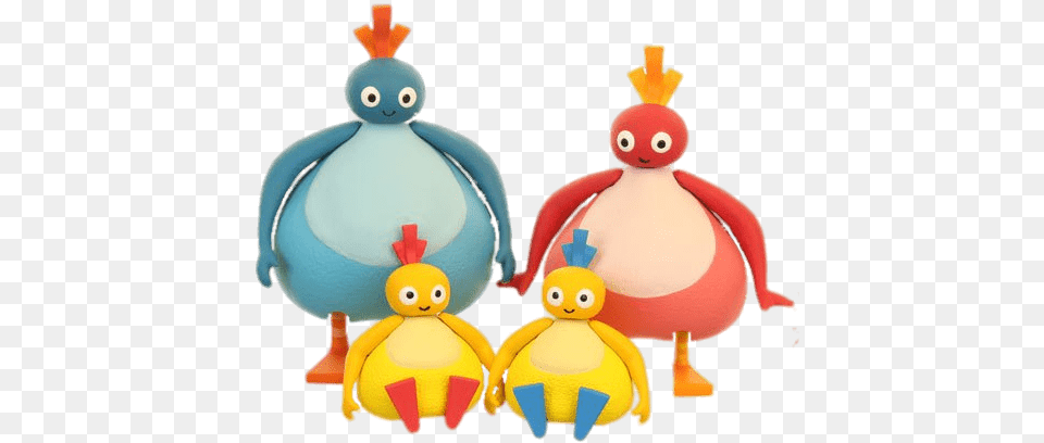 Twirlywoos Family Photo, Plush, Toy, Nature, Outdoors Png Image