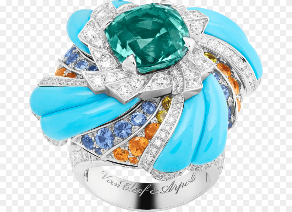 Twist Ring Van Cleef Ampamp Van Cleef High Jewellery Turquoise, Accessories, Gemstone, Jewelry, Diamond Free Png Download