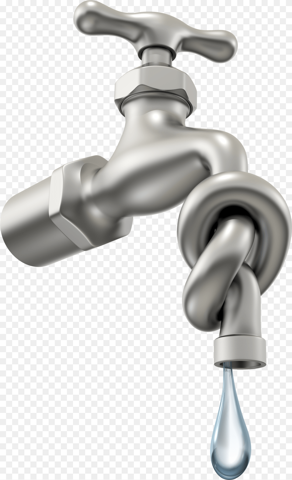 Twisted Faucet With Water Drip Dibujos De La Escasez Del Agua Free Png