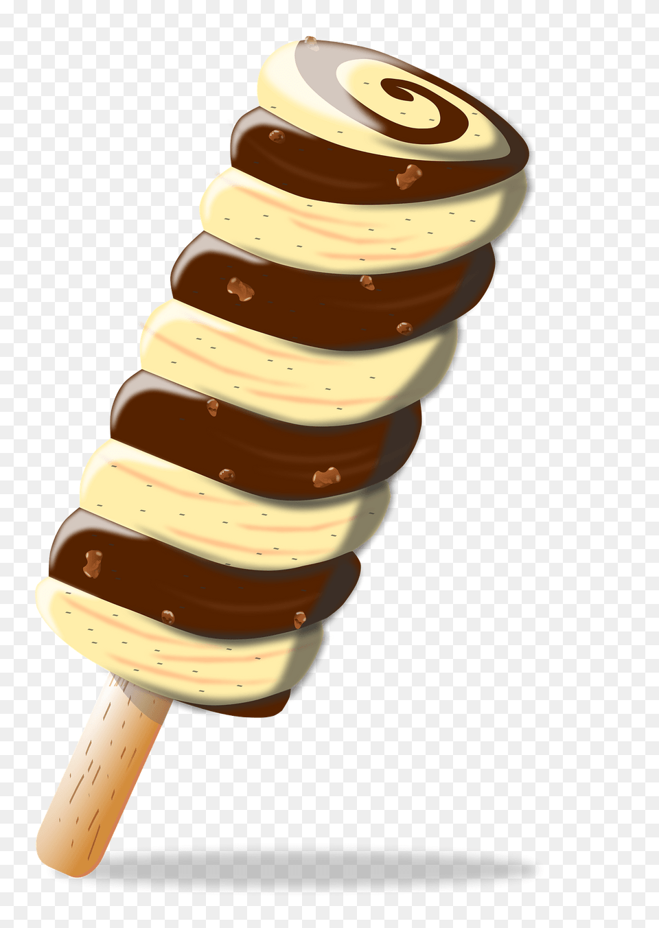 Twisted Ice Cream On A Stick Clipart, Dessert, Food, Ice Cream Free Transparent Png